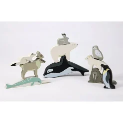 Tender Leaf, Wooden Animals in Box - 10 Arctic Animals