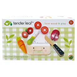 Tender Leaf Wooden Play Food - Cutting Board with Vegetables