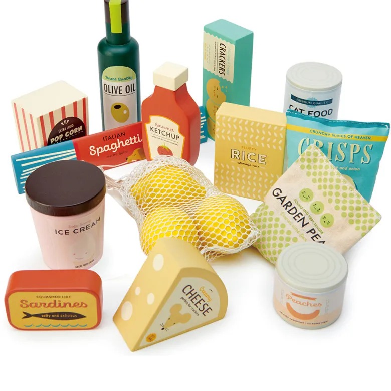 Tender Leaf, Wooden Play Food - Groceries