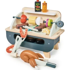Tender Leaf Wooden Play Food, BBQ Grill Set