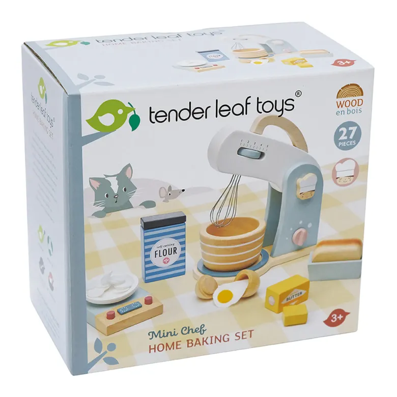 Tender Leaf Wooden Play Mixer Set