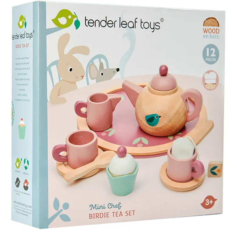 Tender Leaf Wooden Tea Set Play Food - Birdie
