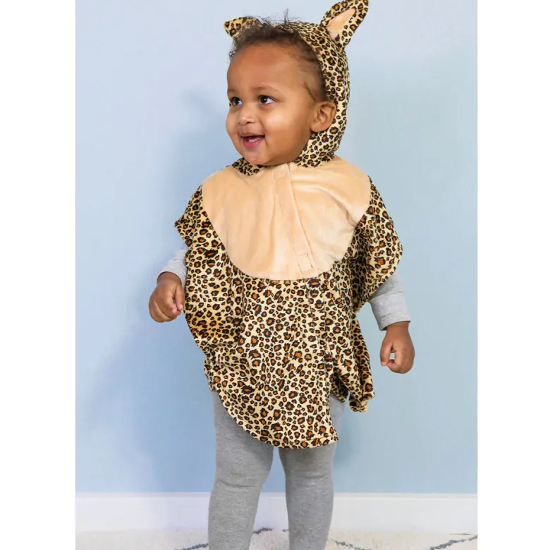 The Good Fairy Animal Costume, Leopard Cape - Size 1-4 Years