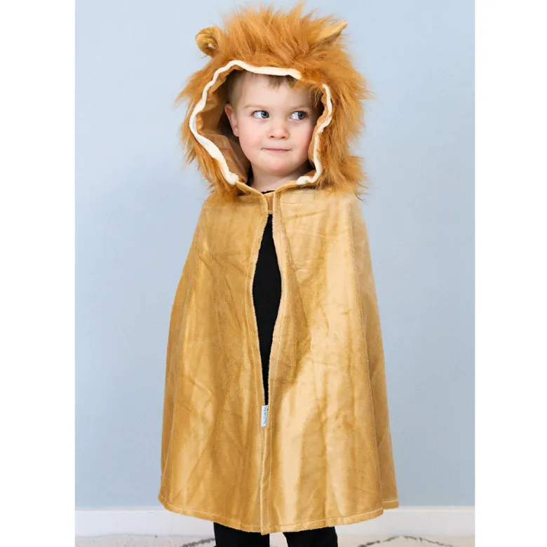 The Good Fairy Animal Costume, Lion Cape - Size 3-8 Years