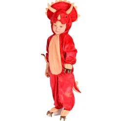 The Good Fairy Animal Costume, Dinosaur Triceratops Jumpsuit - Ages 3-5