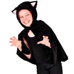 The Good Fairy Animal Costume, Black Cat Cape - Size 3-8 Years