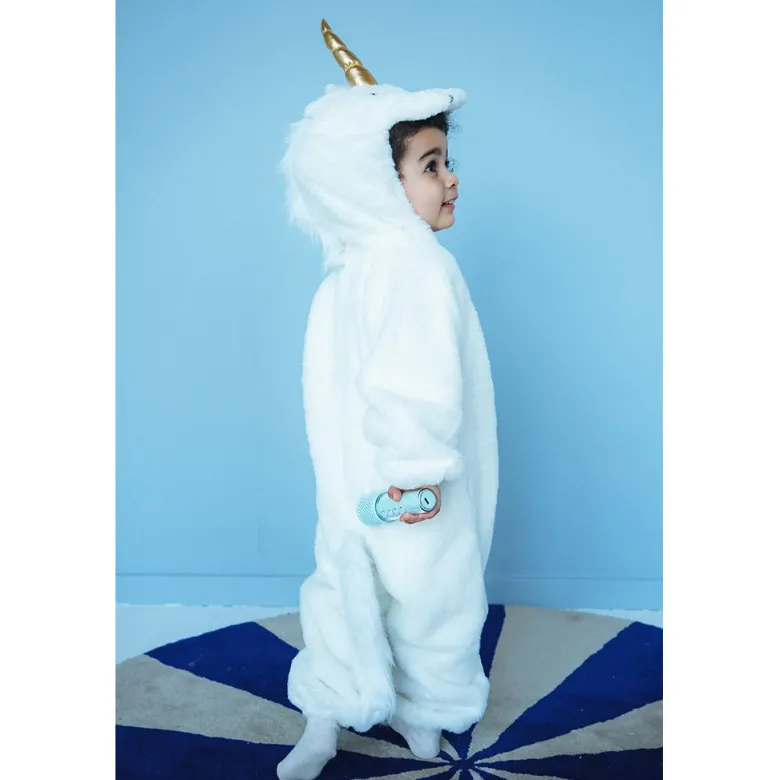The Good Fairy Animal Costume, White Unicorn Jumpsuit - Ages 3-5