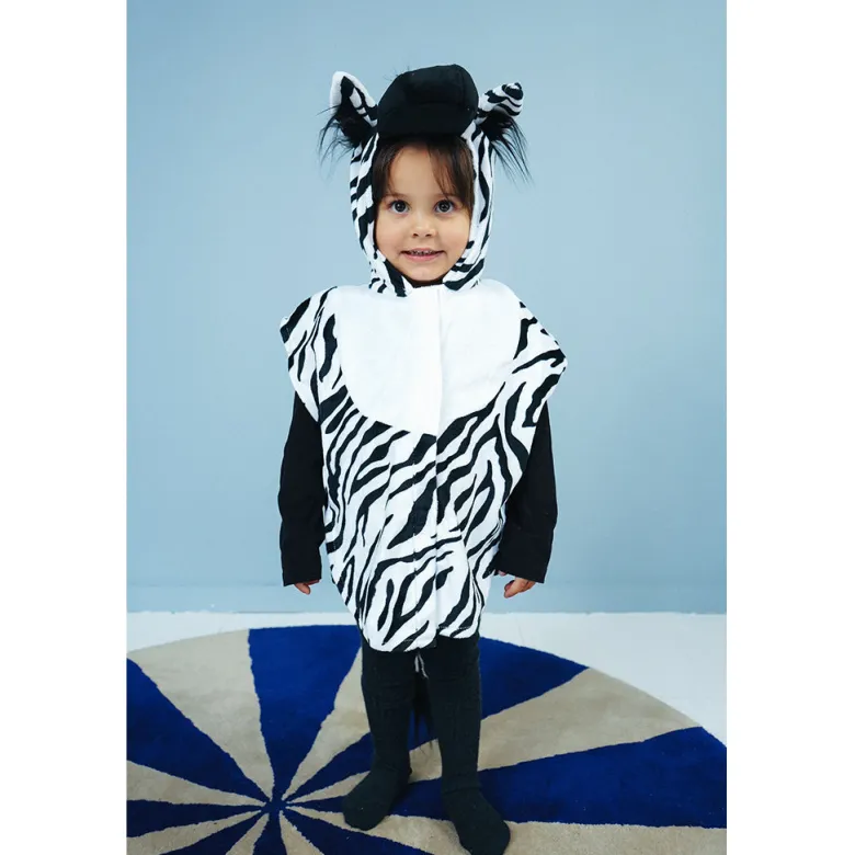 The Good Fairy Animal Costume, Zebra Size 1-4 Years