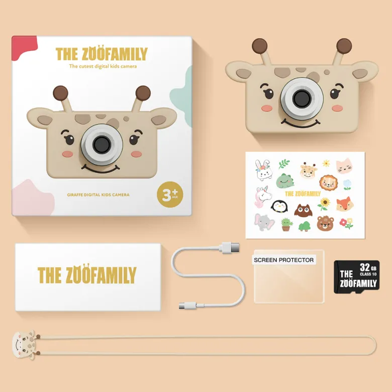The ZooFamily, Zoo Friends Children's Camera, Ages 3-7 - Giraffe