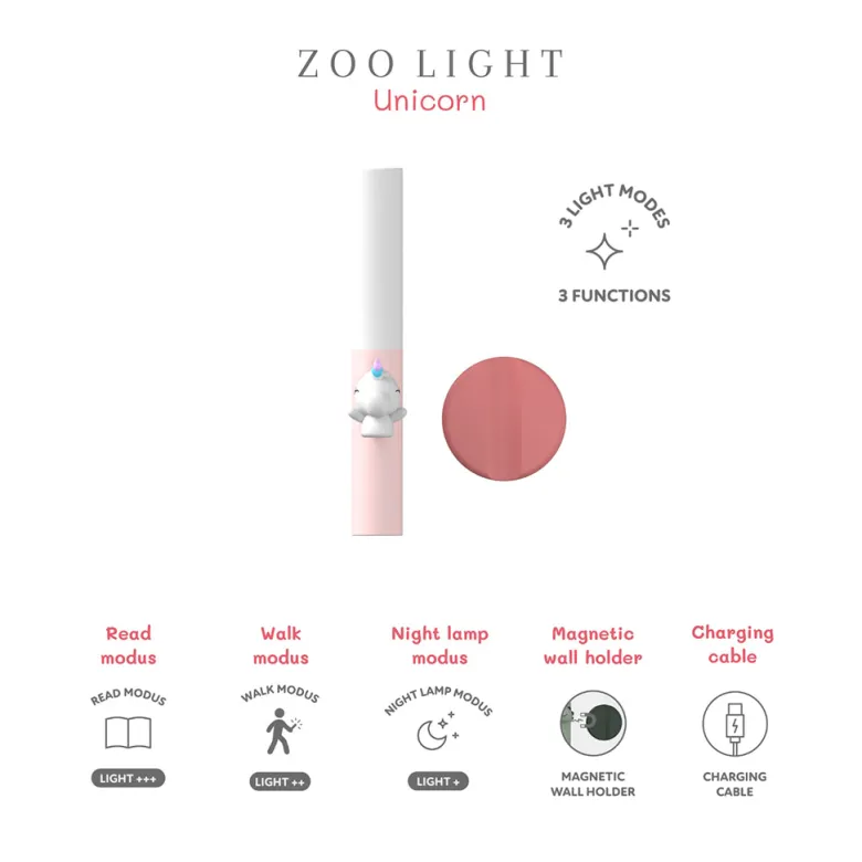 The ZooFamily, Zoo Light, Flashlight - Unicorn