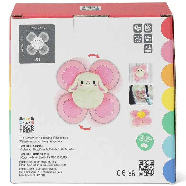 Tiger Tribe Baby Toy, Sensory Spinner - Bunny