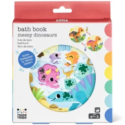 Tiger Tribe Bath Toy, Bath Book - Messy Dinosaurs