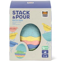 Tiger Tribe Bath Toy, Stack & Pour – Badeæg