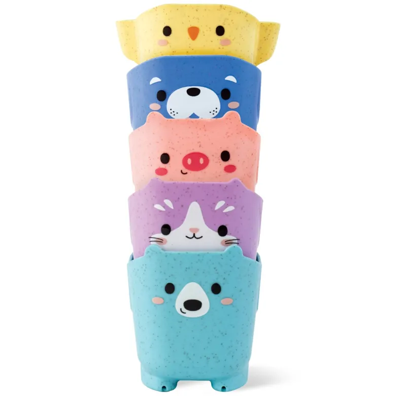 Tiger Tribe Bath Toys, Pour & Play – Animal Cups