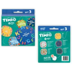 TIMIO Disc Set 3, Fairy Tales, Time, Vegetables, Alphabet A–L, and Alphabet M–Z
