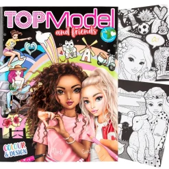 TopModel & Friends Coloring and Design Book