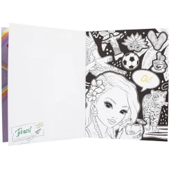 TopModel & Friends Coloring and Design Book