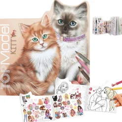 TopModel Coloring Book, Cats - Kitty