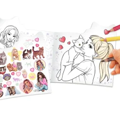 TopModel Coloring Book, Cats - Kitty