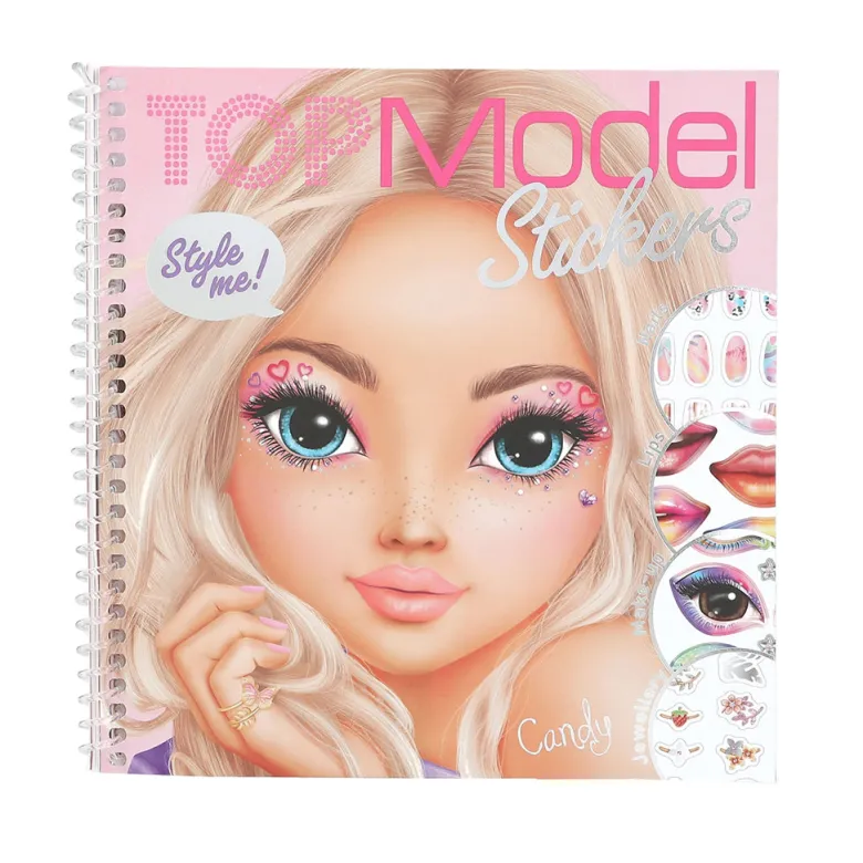 TopModel Dress Me Up Face Stickerbook, Sticker Book