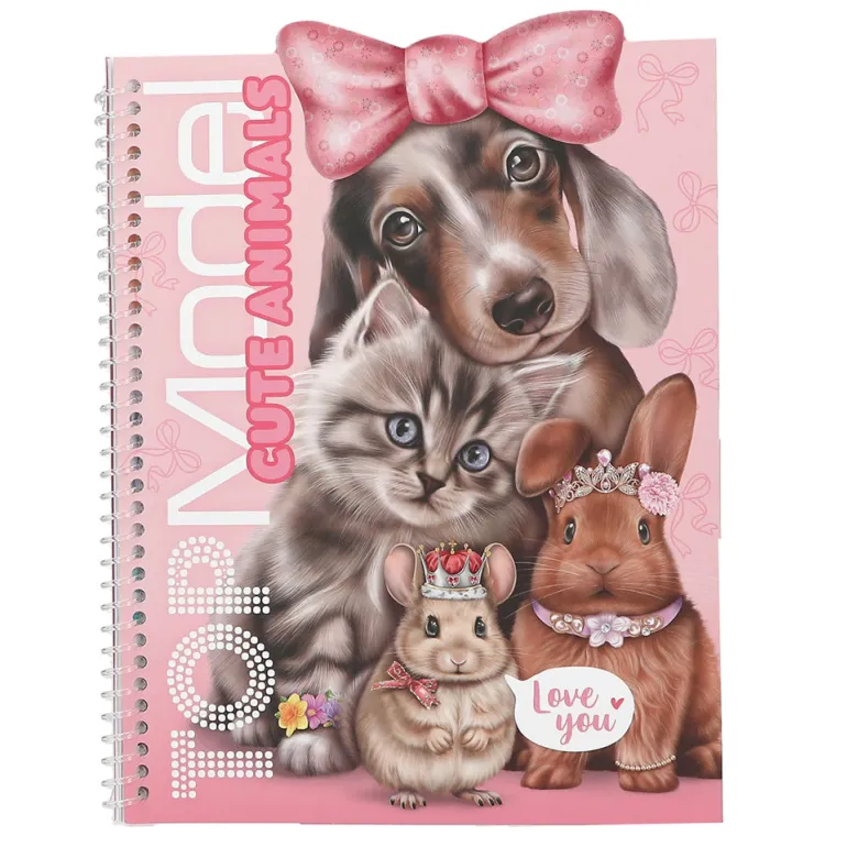 TopModel Dress Me Up Sticker Book – Cute Animals