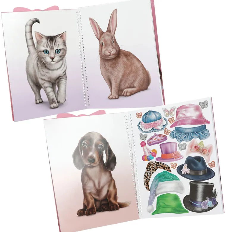 TopModel Dress Me Up Sticker Book – Cute Animals