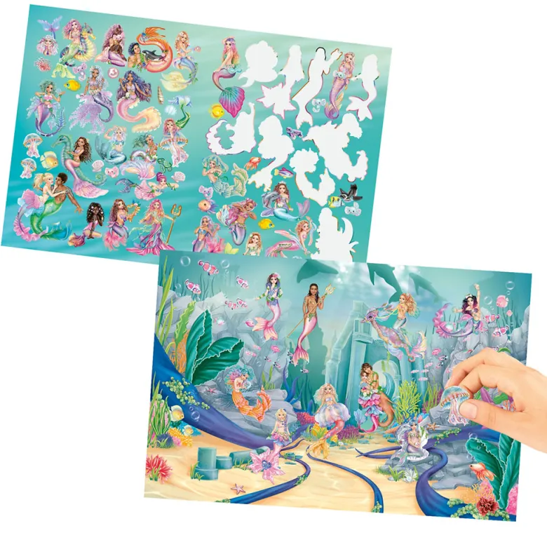 TopModel Metallic Sticker World, Sticker Book - Mermaid