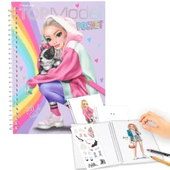 TopModel Pocket Coloring Book, Jill & Cookie