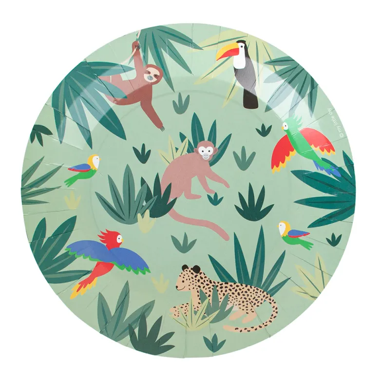 Tropical Paper Plates by My Little Day