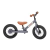 Trybike Balance Bike, Vintage Anthracite Grey with Retro Look