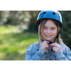 Trybike Retro Bicycle Helmet, Petrol Blue