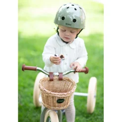 Trybike Tricycle Balance Bike, Vintage Green with Retro Look