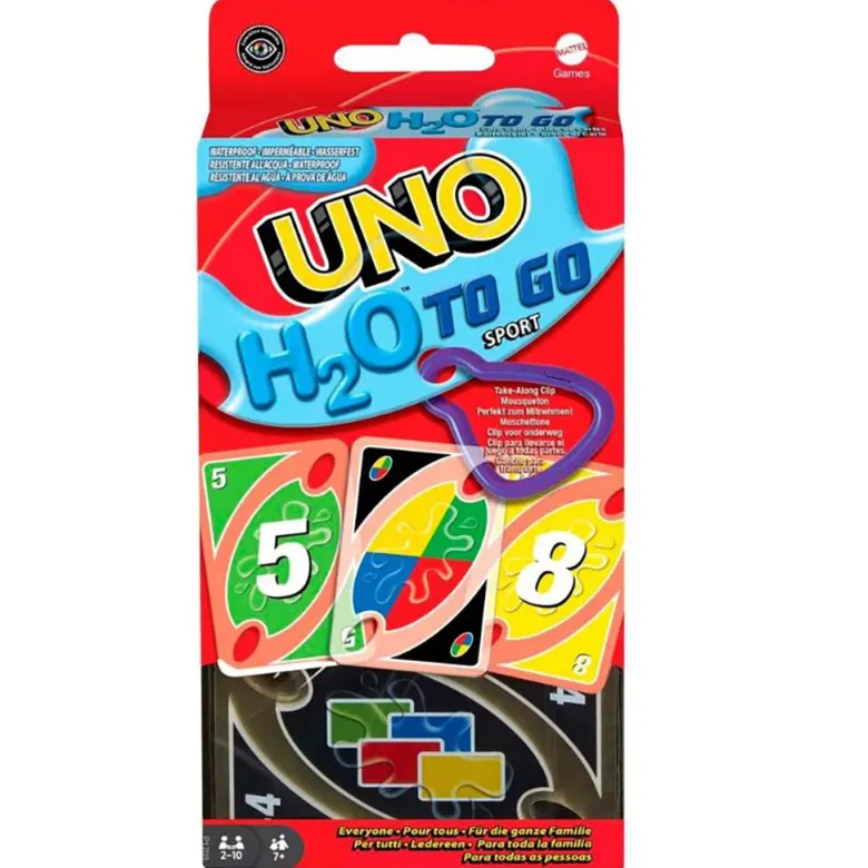 Uno Card Game, H2O to Go - Waterproof Edition