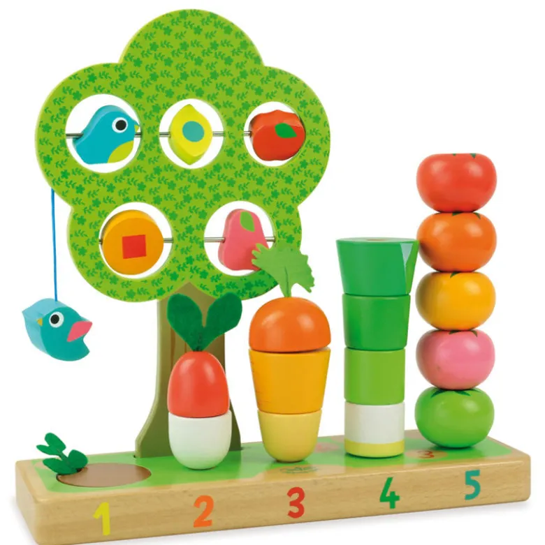 Vilac Activity Garden, Learn to Count - Vegetables