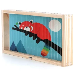Vilac Agamograph Puzzle with 20 Pieces, 4-Dimensional Design - Animals