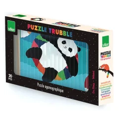 Vilac Agamograph Puzzle with 20 Pieces, 4-Dimensional Design - Animals