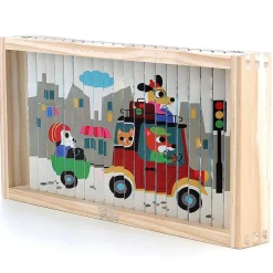 Vilac Agamograph Puzzle with 20 Pieces, 4-Dimensional Design - Transport