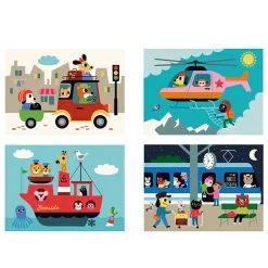 Vilac Agamograph Puzzle with 20 Pieces, 4-Dimensional Design - Transport