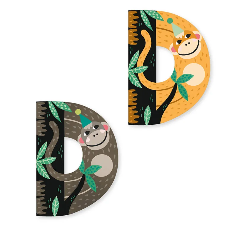 Vilac Animal Alphabet Letters, Design by Michelle Carlslund – A–Z