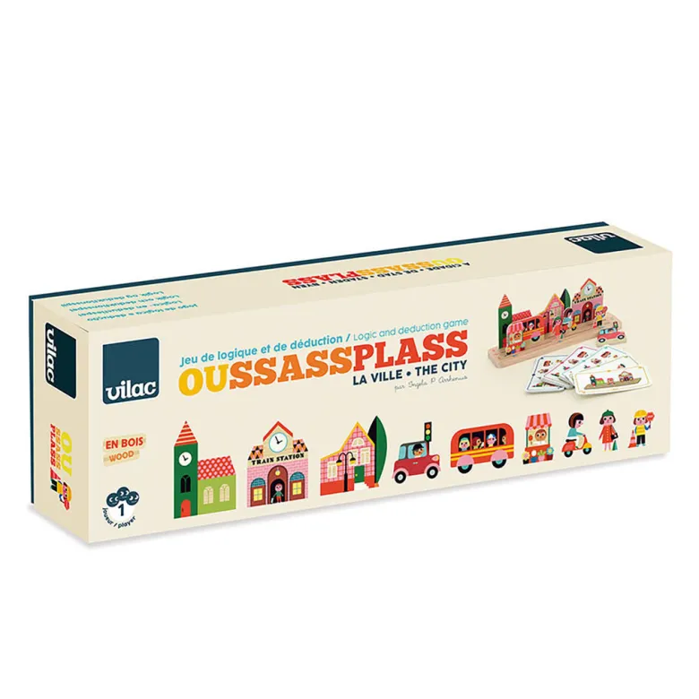Vilac Combination Game, Oussassplass Brain Training - City