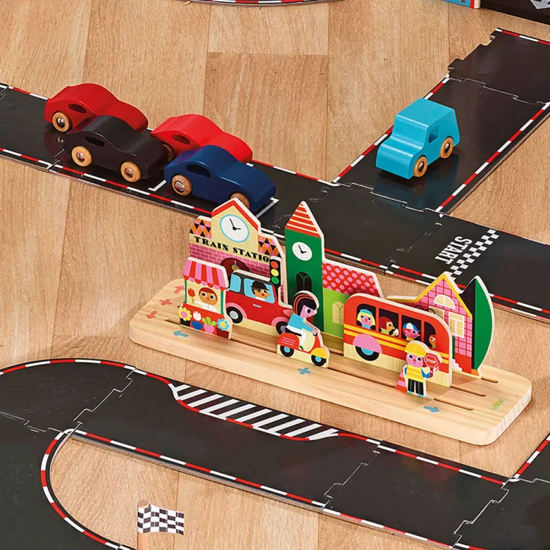 Vilac Combination Game, Oussassplass Brain Training - City