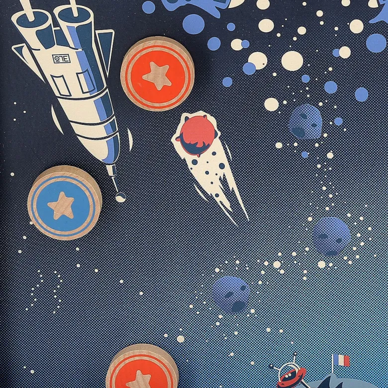 Vilac Duel Game, Shoot with Elastic - Space Theme