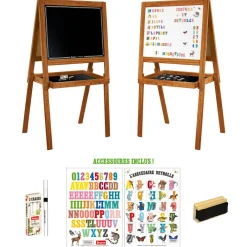 Vilac Jeujura, Double-Sided School Chalkboard with Magnets - Deyrolle