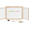 Vilac Jeujura, 3-Piece Magnetic Chalkboard Set with Chalk