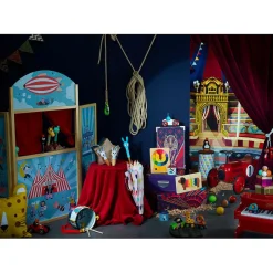 Vilac Puppet Theater, illustrated by Michelle Carlslund