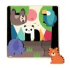 Vilac Puzzle with Sound, 5 Pieces - Jungle by Andy Westface