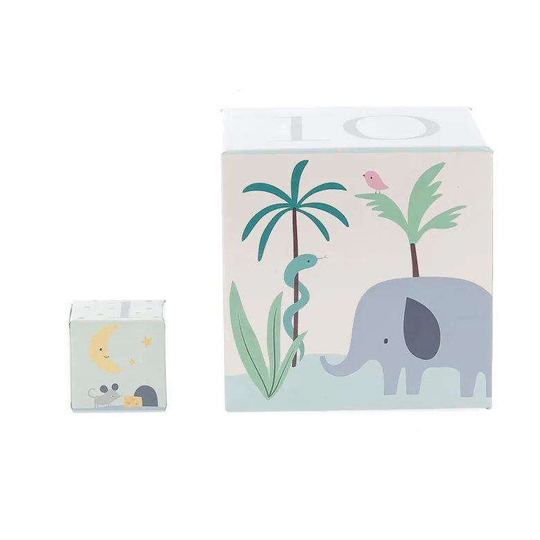 Vilac Stacking Blocks, Animals of the World