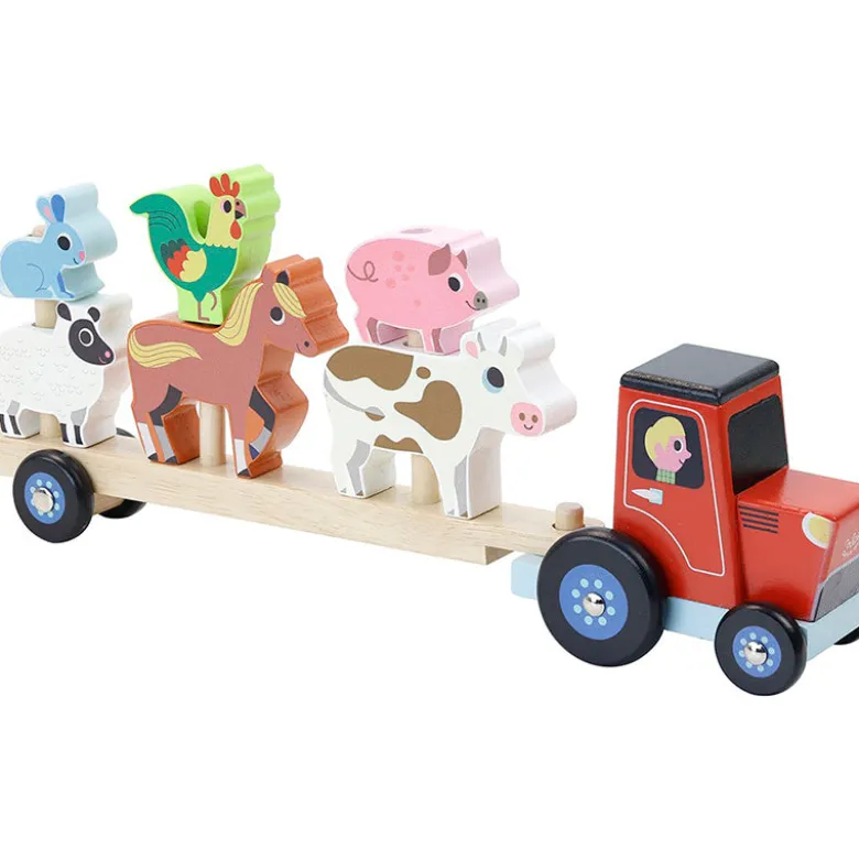 Vilac Tractor with Stackable Animals
