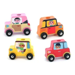 Vilac Truck with Trailer and Stacking Cars