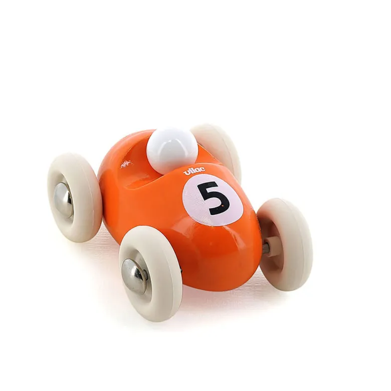 Vilac Vintage Mini Racer Car, No. 5 - Orange